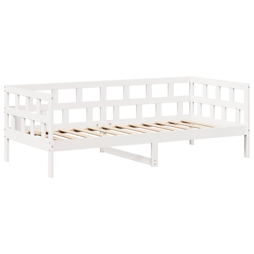 Kinderbedset met huisje massief grenenhout wit 80x200 cm is nu te koop bij PeponiXL, paradijselijk wonen!
