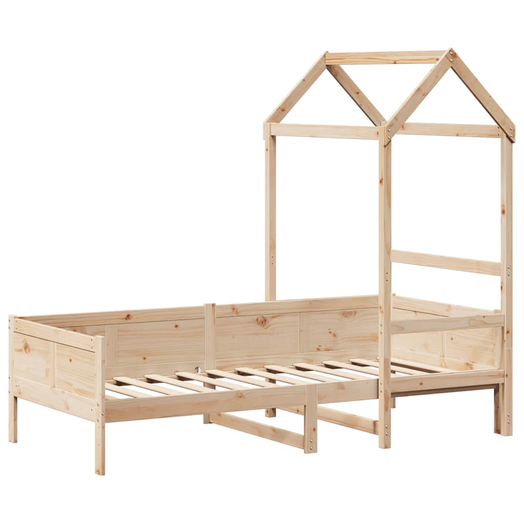 Slaapbank met huisje 80x200 cm massief grenenhout is nu te koop bij PeponiXL, paradijselijk wonen!
