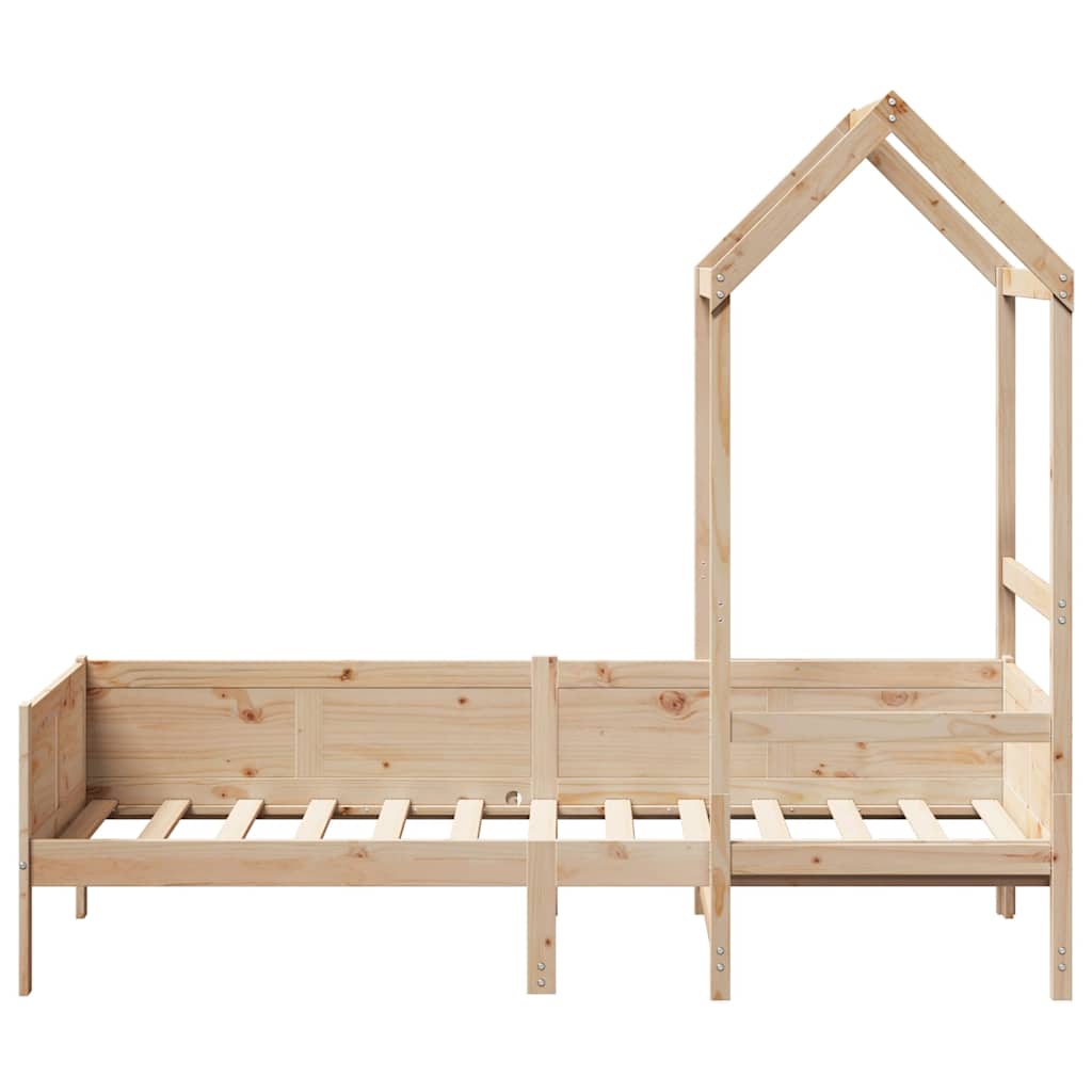 Slaapbank met huisje 80x200 cm massief grenenhout is nu te koop bij PeponiXL, paradijselijk wonen!