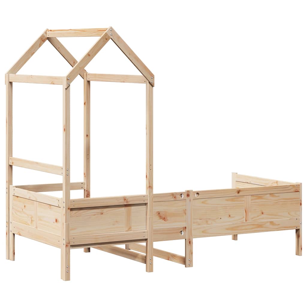 Slaapbank met huisje 80x200 cm massief grenenhout is nu te koop bij PeponiXL, paradijselijk wonen!