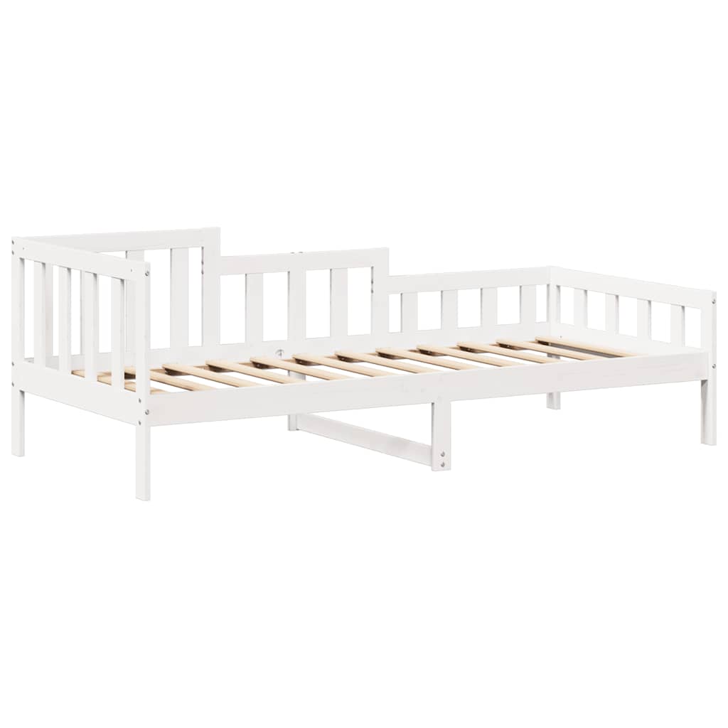 Slaapbank met bedhuis 80x200 cm massief grenenhout wit is nu te koop bij PeponiXL, paradijselijk wonen!