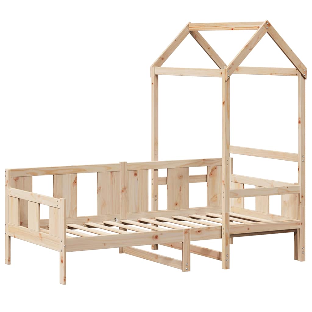 Slaapbank met huisje 80x200 cm massief grenenhout is nu te koop bij PeponiXL, paradijselijk wonen!