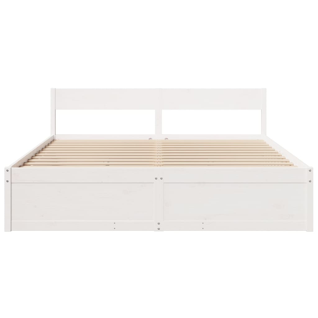 Bedframe zonder matras massief grenenhout wit 180x200 cm is nu te koop bij PeponiXL, paradijselijk wonen!