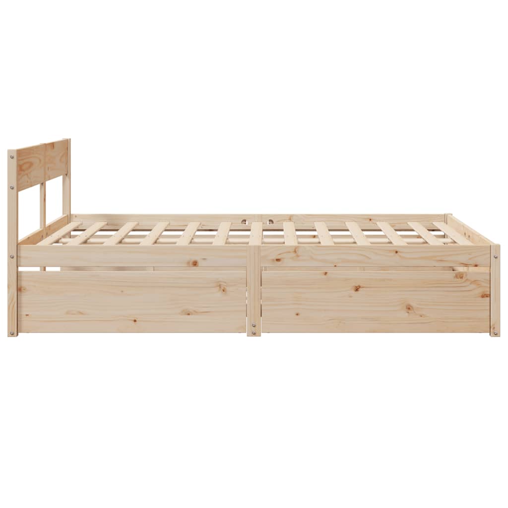 Bedframe zonder matras massief grenenhout 160x200 cm is nu te koop bij PeponiXL, paradijselijk wonen!