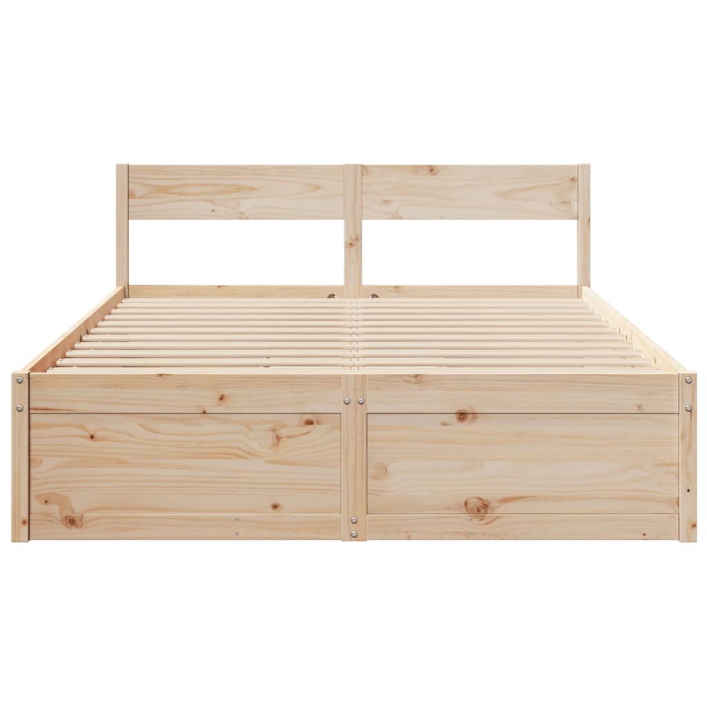 Bedframe zonder matras massief grenenhout 140x200 cm is nu te koop bij PeponiXL, paradijselijk wonen!
