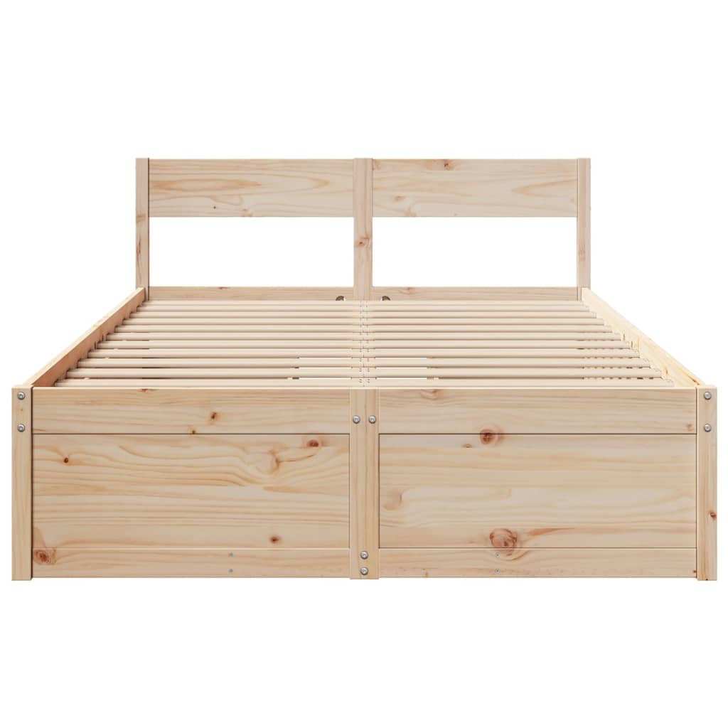 Bedframe zonder matras massief grenenhout 120x200 cm is nu te koop bij PeponiXL, paradijselijk wonen!