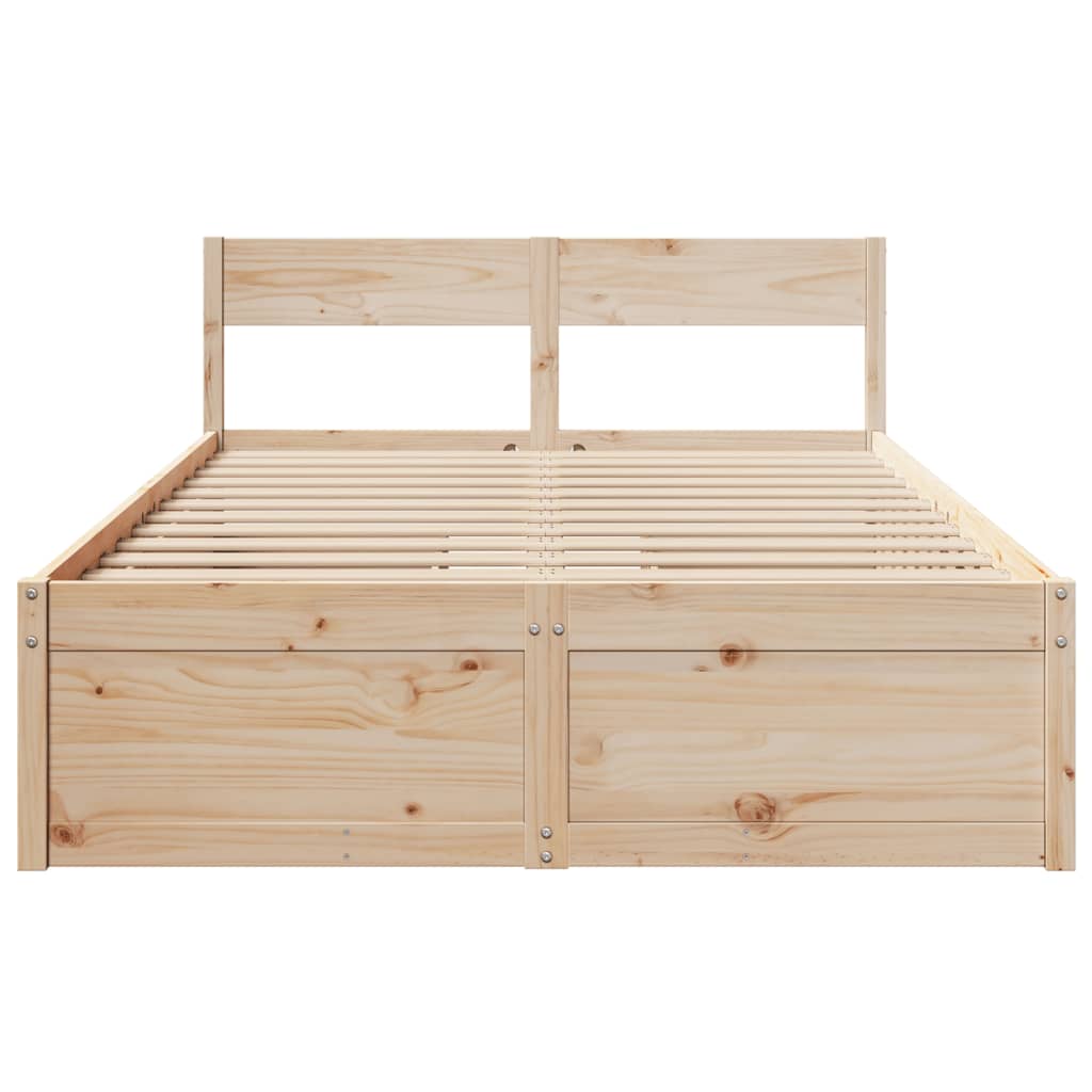 Bedframe zonder matras massief grenenhout 140x190 cm is nu te koop bij PeponiXL, paradijselijk wonen!