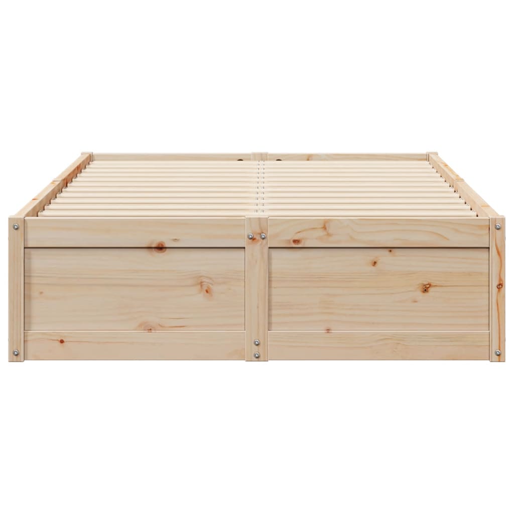 Bedframe zonder matras massief grenenhout 135x190 cm is nu te koop bij PeponiXL, paradijselijk wonen!