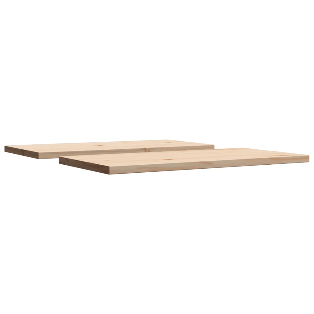 Tafelbladen 2 st rechthoekig 80x40x2,5 cm massief grenenhout is nu te koop bij PeponiXL, paradijselijk wonen!