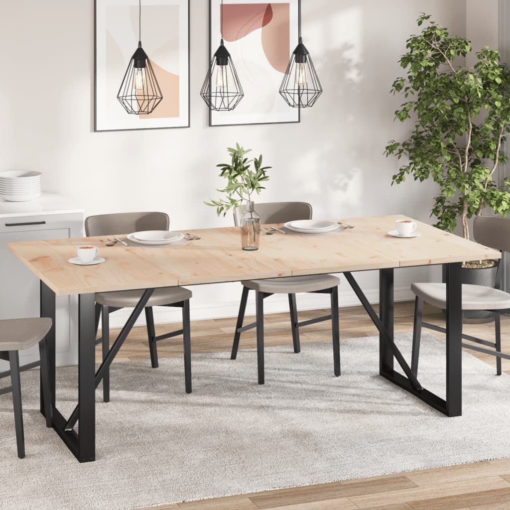 Tafelbladen 4 st rechthoekig 100x50x2,5 cm massief grenenhout is nu te koop bij PeponiXL, paradijselijk wonen!