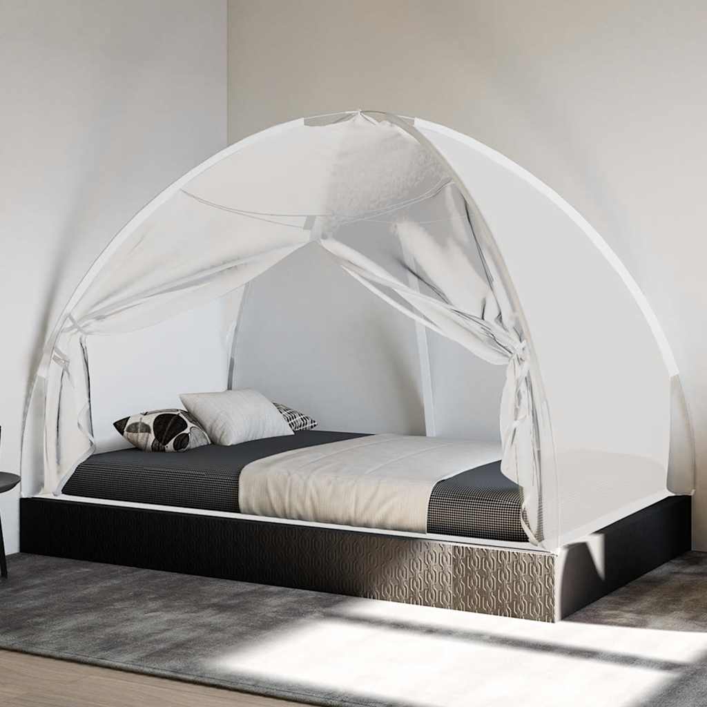 Klamboe met deuren Mongolia 220 gaas 200x120x130 cm wit is nu te koop bij PeponiXL, paradijselijk wonen!