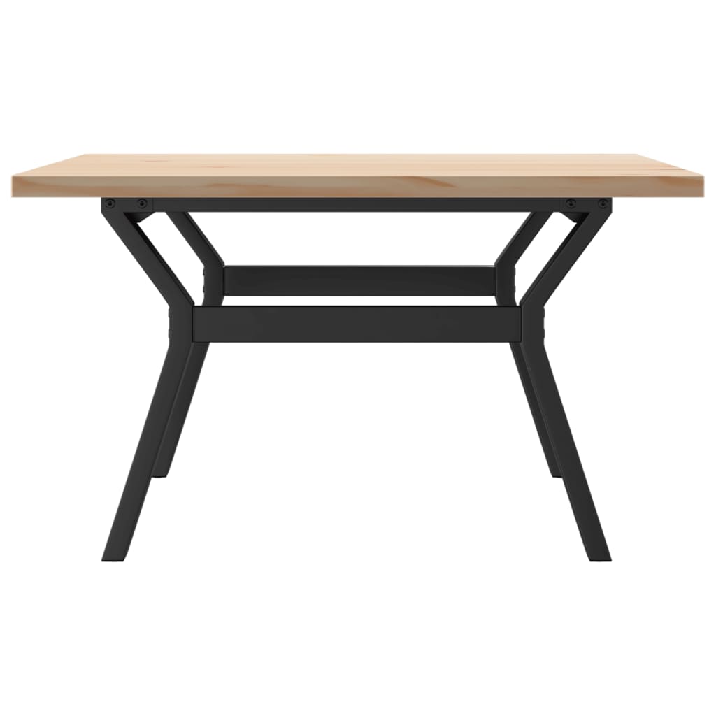 Salontafel Y-frame 80x80x45,5 cm grenenhout en staal is nu te koop bij PeponiXL, paradijselijk wonen!