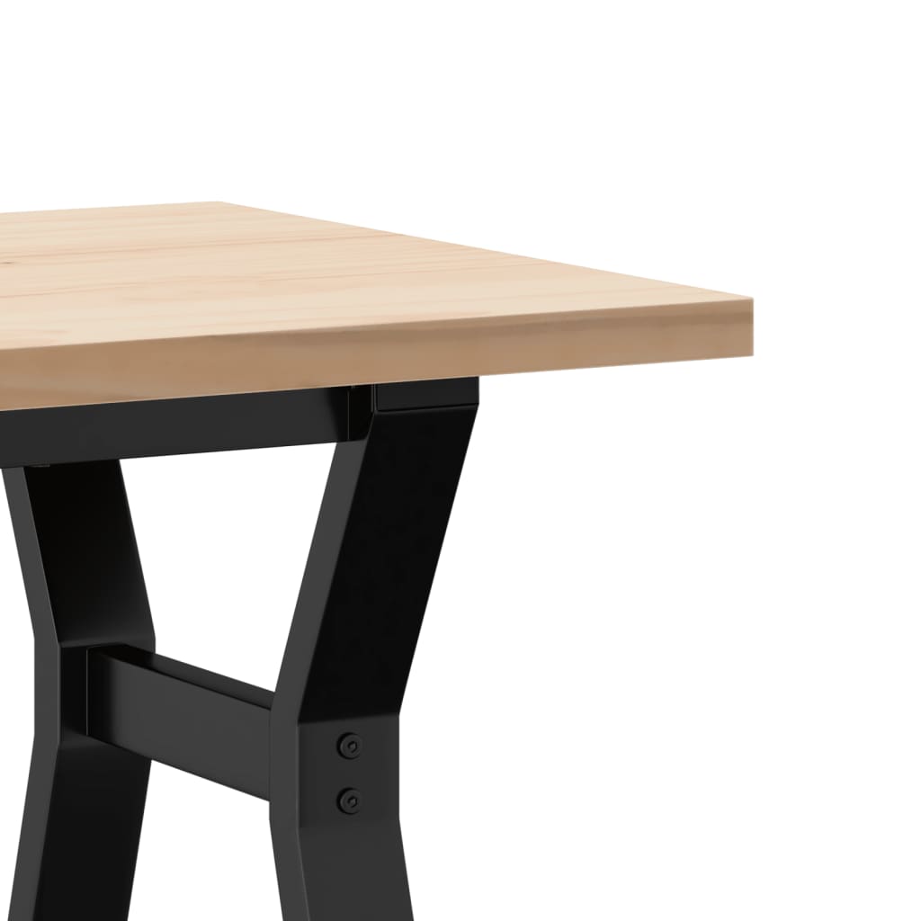 Salontafel Y-frame 100x50x45,5 cm grenenhout en staal is nu te koop bij PeponiXL, paradijselijk wonen!