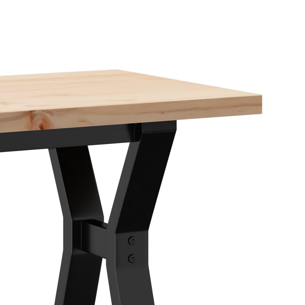 Salontafel Y-frame 110x40x45,5 cm grenenhout en staal is nu te koop bij PeponiXL, paradijselijk wonen!