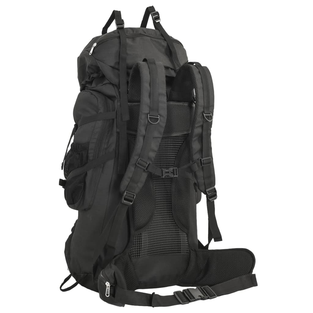 Wandelrugzak 60 L oxford stof zwart is nu te koop bij PeponiXL, paradijselijk wonen!