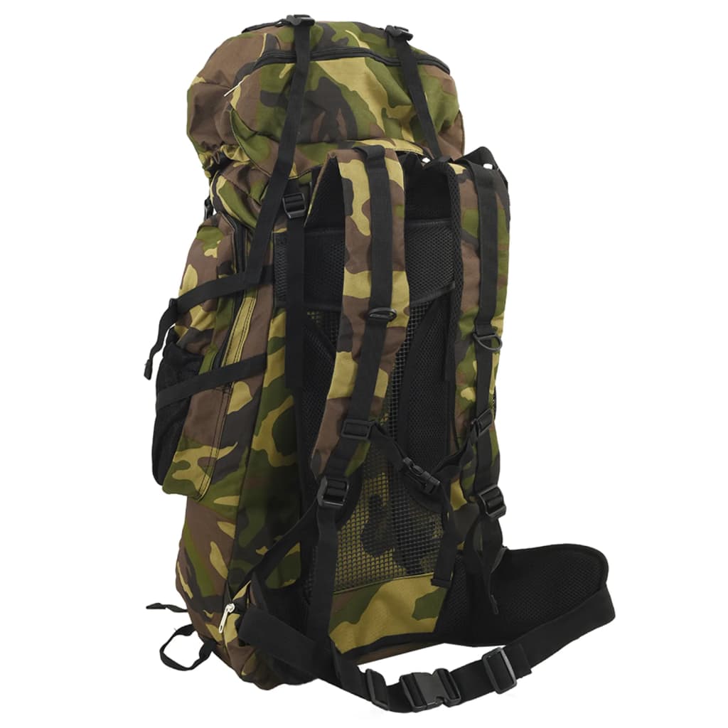Wandelrugzak 60 L camouflage oxford stof groen is nu te koop bij PeponiXL, paradijselijk wonen!