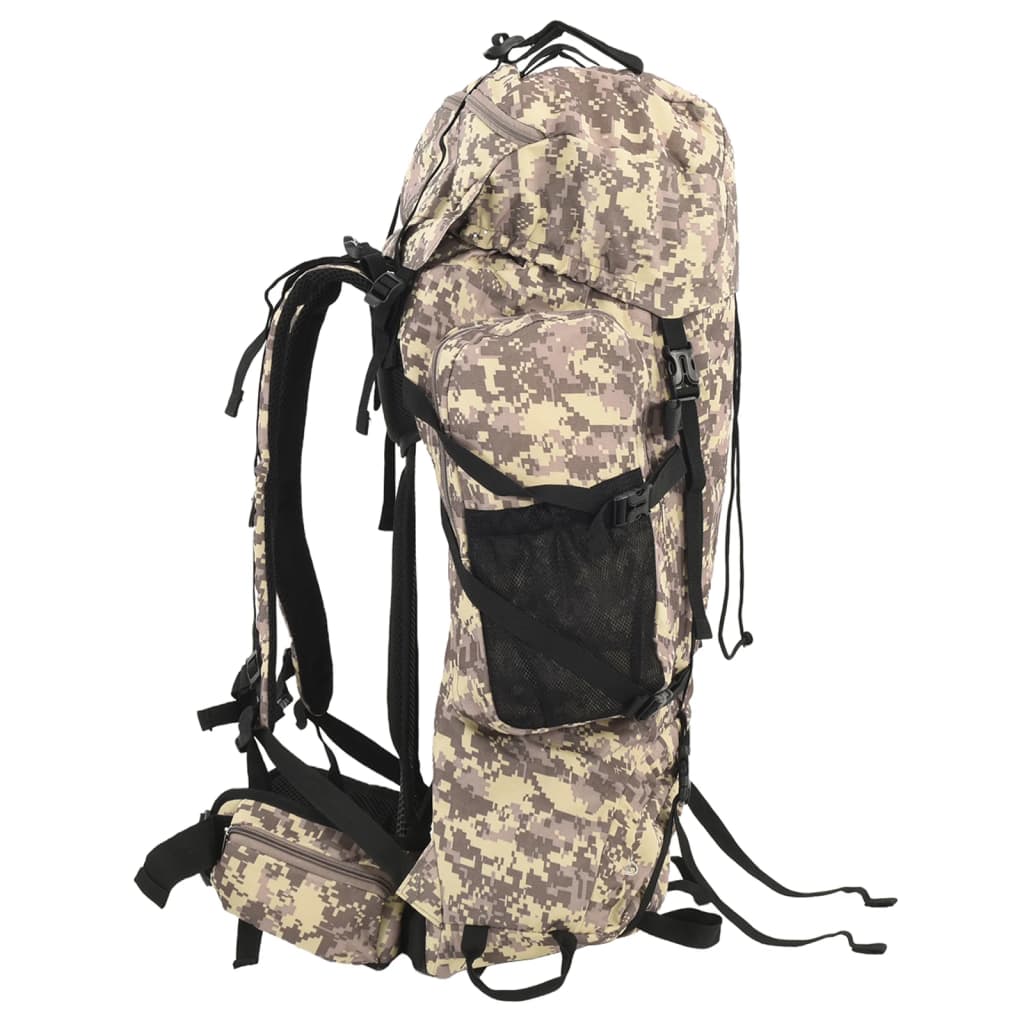 Wandelrugzak 60 L camouflage oxford stof camelbruin is nu te koop bij PeponiXL, paradijselijk wonen!