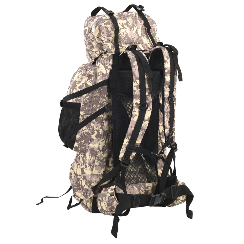 Wandelrugzak 60 L camouflage oxford stof camelbruin is nu te koop bij PeponiXL, paradijselijk wonen!
