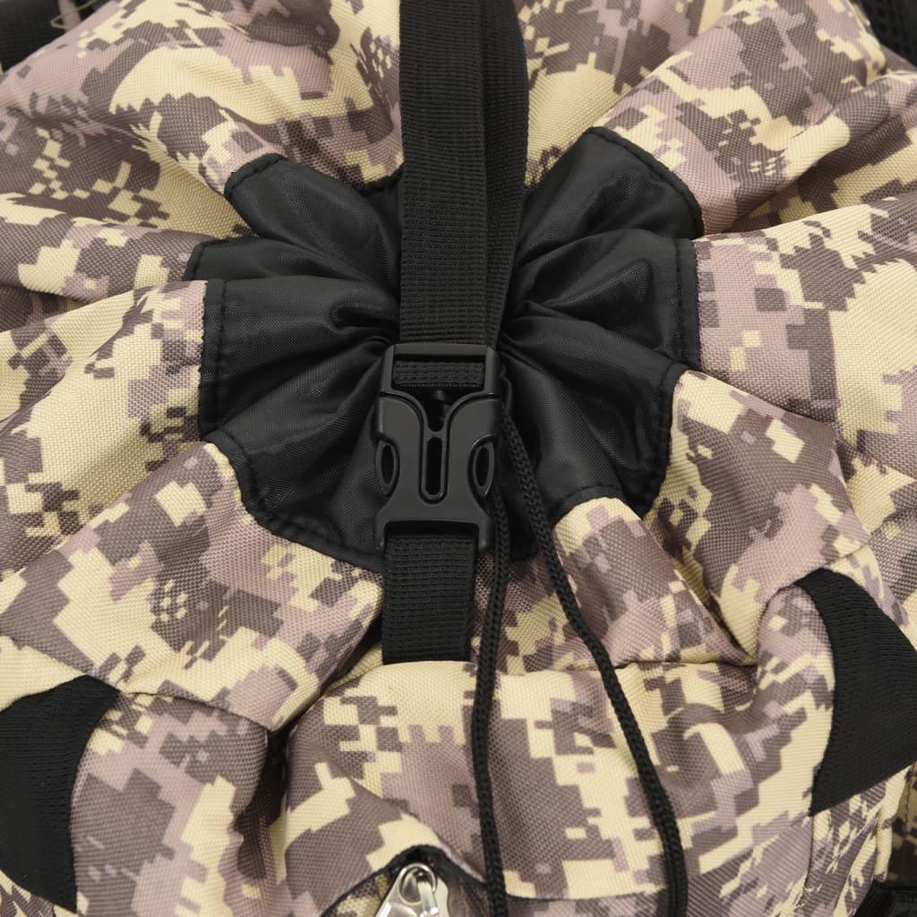 Wandelrugzak 60 L camouflage oxford stof camelbruin is nu te koop bij PeponiXL, paradijselijk wonen!