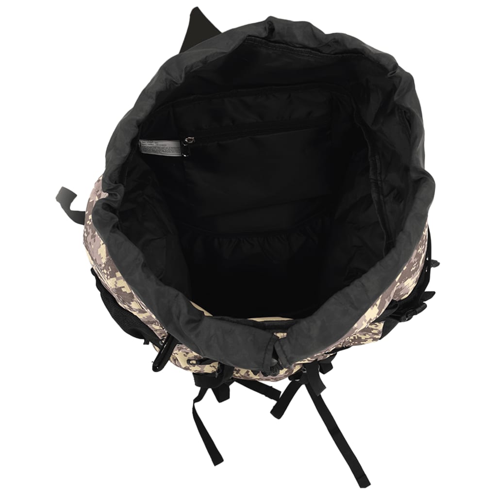 Wandelrugzak 60 L camouflage oxford stof camelbruin is nu te koop bij PeponiXL, paradijselijk wonen!