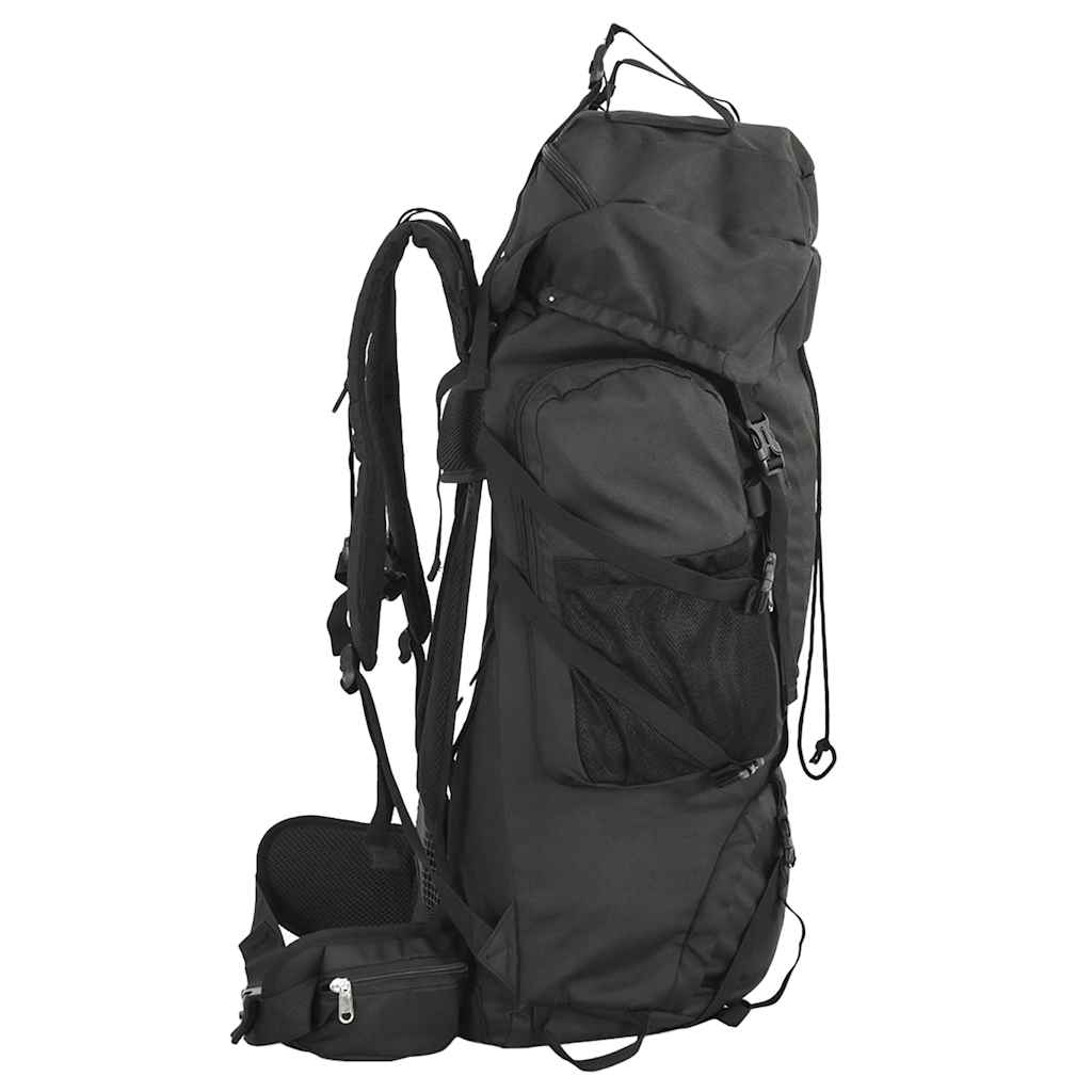 Wandelrugzak 80 L oxford stof zwart is nu te koop bij PeponiXL, paradijselijk wonen!