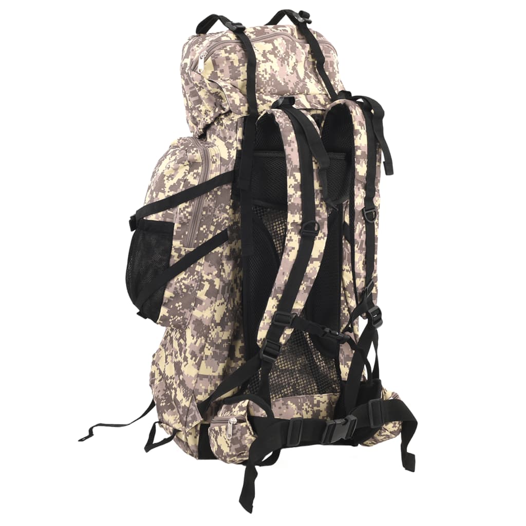 Wandelrugzak 80 L camouflage oxford stof camelbruin is nu te koop bij PeponiXL, paradijselijk wonen!