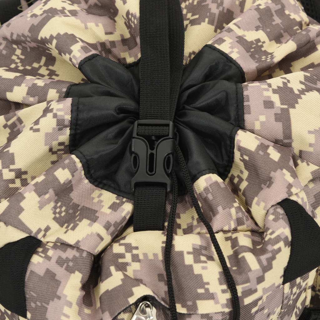Wandelrugzak 80 L camouflage oxford stof camelbruin is nu te koop bij PeponiXL, paradijselijk wonen!