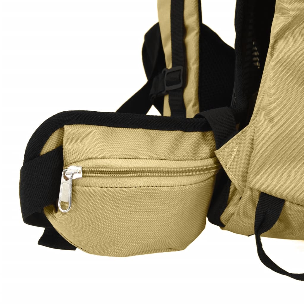 Wandelrugzak 100 L oxford stof kakikleurig is nu te koop bij PeponiXL, paradijselijk wonen!