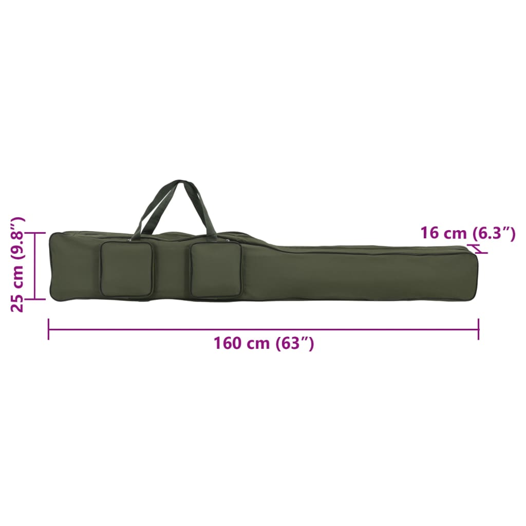Hengeltas 160 cm oxford stof donkergroen is nu te koop bij PeponiXL, paradijselijk wonen!