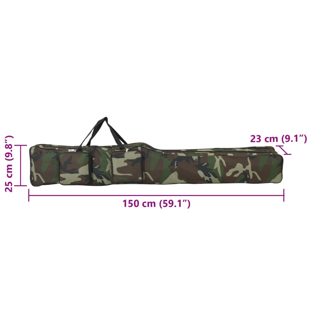 Hengeltas 150 cm camouflage oxford stof groen is nu te koop bij PeponiXL, paradijselijk wonen!