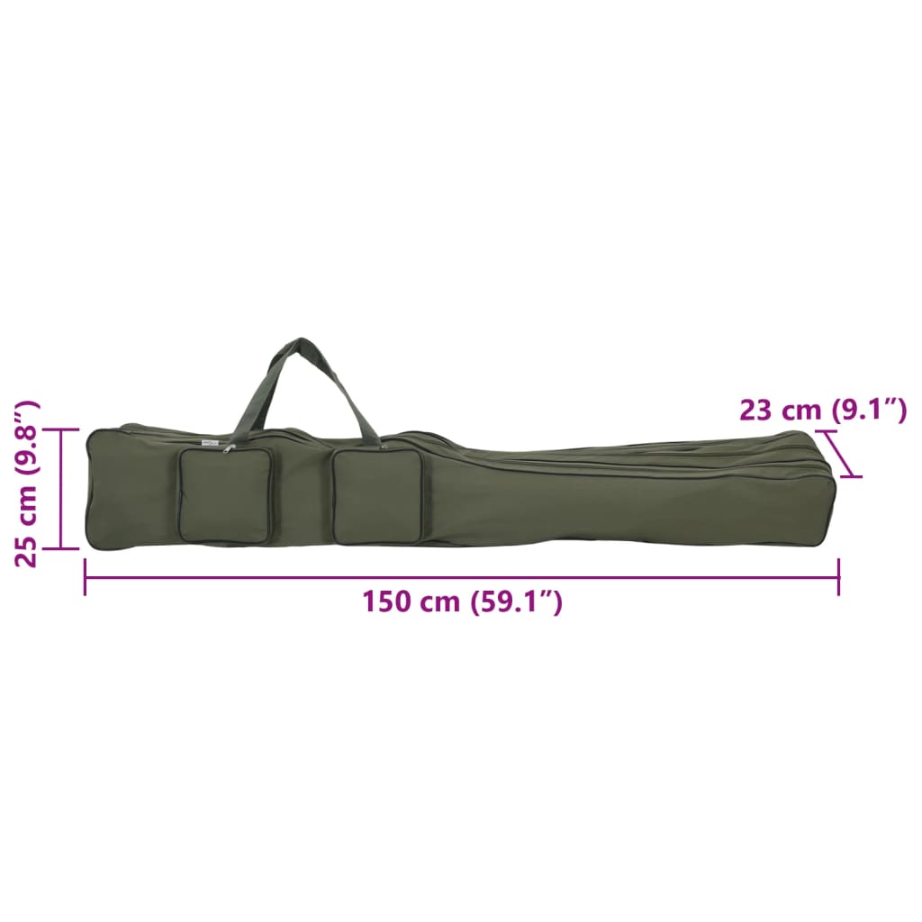 Hengeltas 150 cm oxford stof donkergroen is nu te koop bij PeponiXL, paradijselijk wonen!