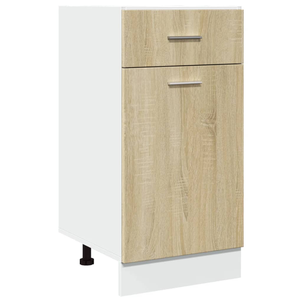 Onderkast met lade Lyon 40x46x81,5 cm bewerkt hout sonoma eikenkleurig is nu te koop bij PeponiXL, paradijselijk wonen!
