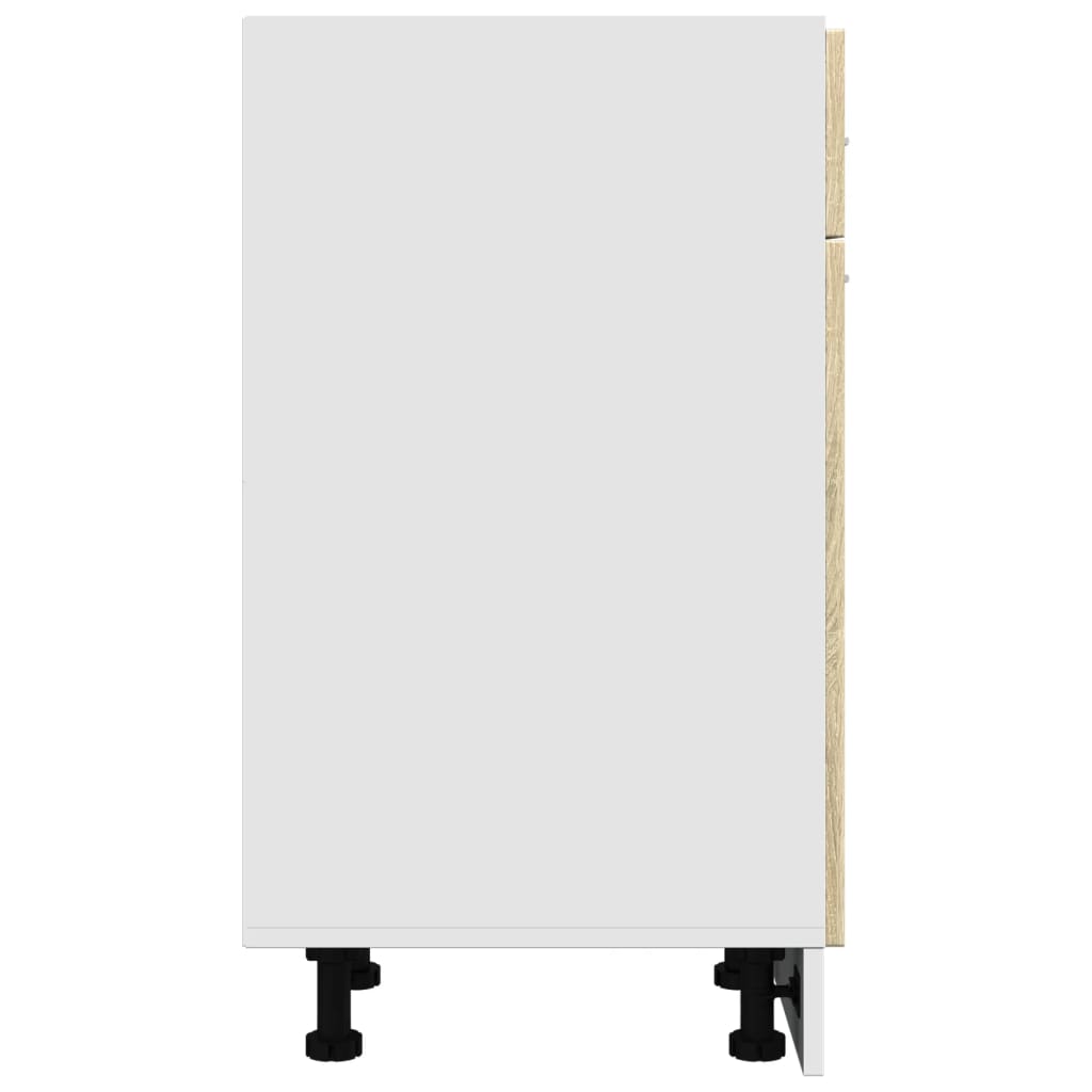Onderkast met lade Lyon 40x46x81,5 cm bewerkt hout sonoma eikenkleurig is nu te koop bij PeponiXL, paradijselijk wonen!