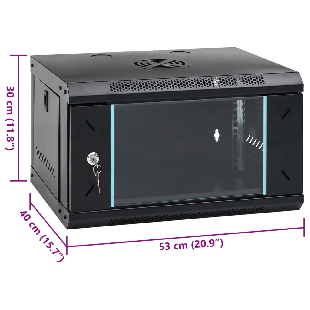 6U Wandgemonteerde Netwerkkast 19" IP20 53x40x30 cm is nu te koop bij PeponiXL, paradijselijk wonen!