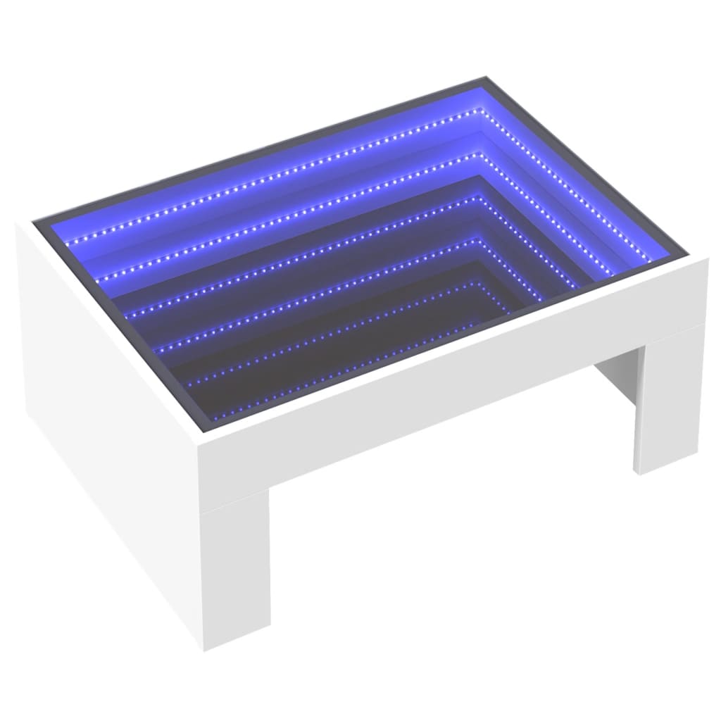 Salontafel met Infinity LED 70x50x30 cm wit is nu te koop bij PeponiXL, paradijselijk wonen!