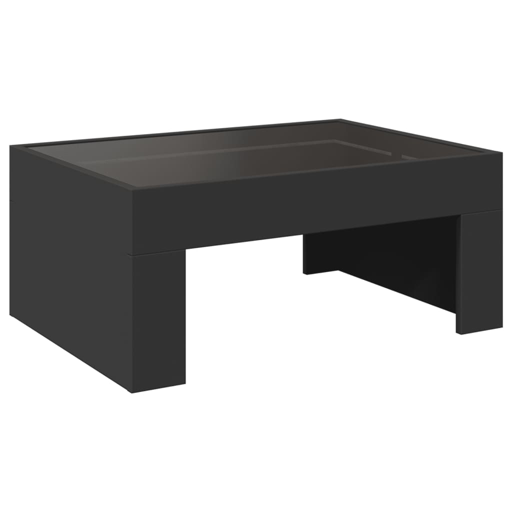 Salontafel met Infinity LED 70x50x30 cm zwart is nu te koop bij PeponiXL, paradijselijk wonen!