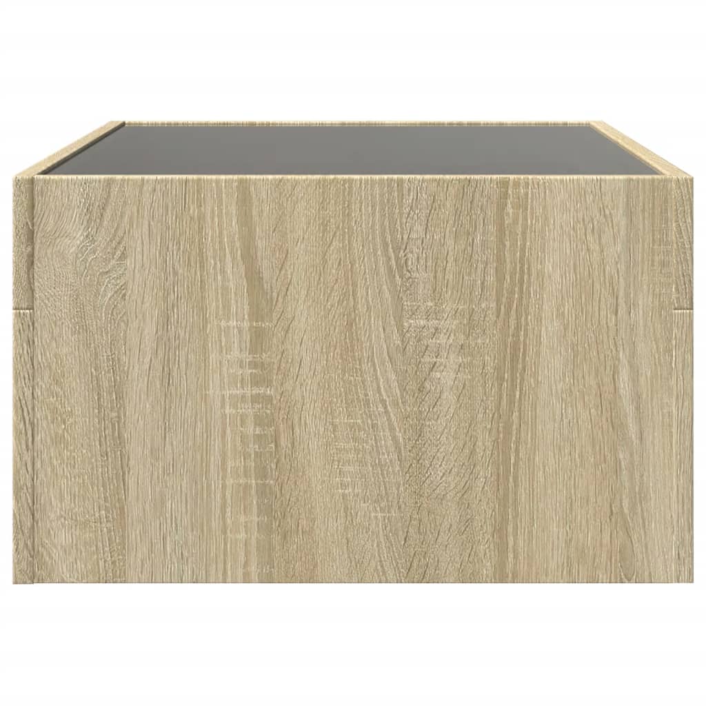 Salontafel met Infinity LED 70x50x30 cm sonoma eikenkleurig is nu te koop bij PeponiXL, paradijselijk wonen!