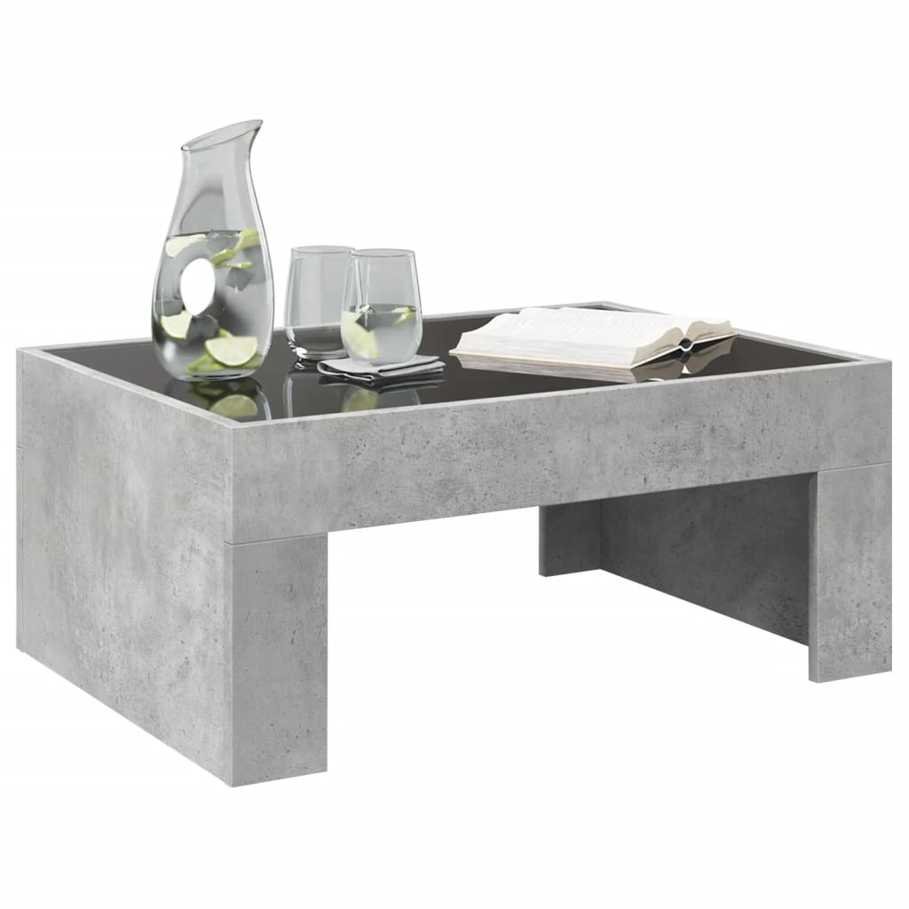 Salontafel met Infinity LED 70x50x30 cm betongrijs is nu te koop bij PeponiXL, paradijselijk wonen!