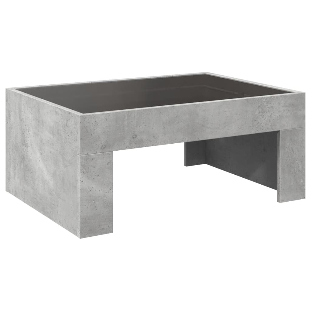 Salontafel met Infinity LED 70x50x30 cm betongrijs is nu te koop bij PeponiXL, paradijselijk wonen!