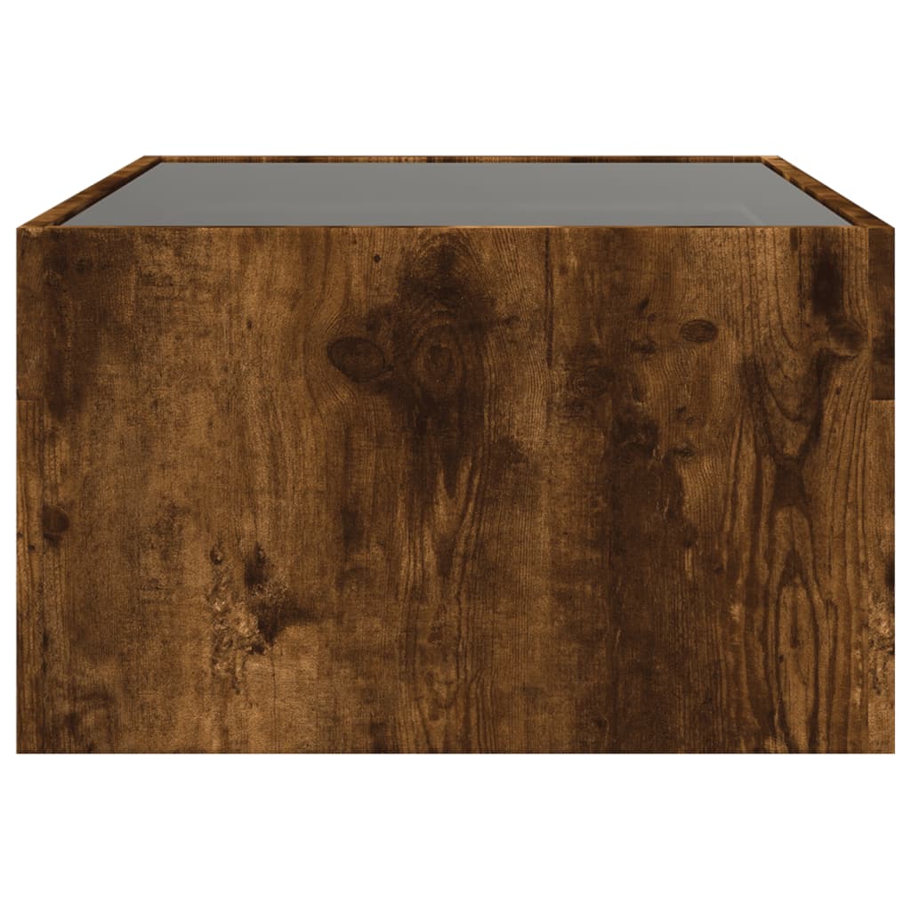 Salontafel met Infinity LED 70x50x30 cm gerookt eikenkleurig is nu te koop bij PeponiXL, paradijselijk wonen!