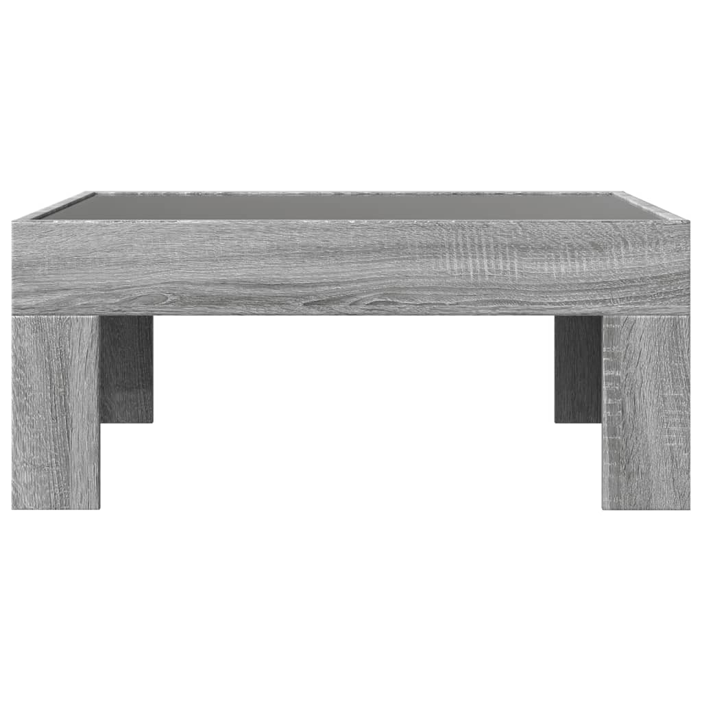Salontafel met Infinity LED 70x50x30 cm grijs sonoma eikenkleur is nu te koop bij PeponiXL, paradijselijk wonen!
