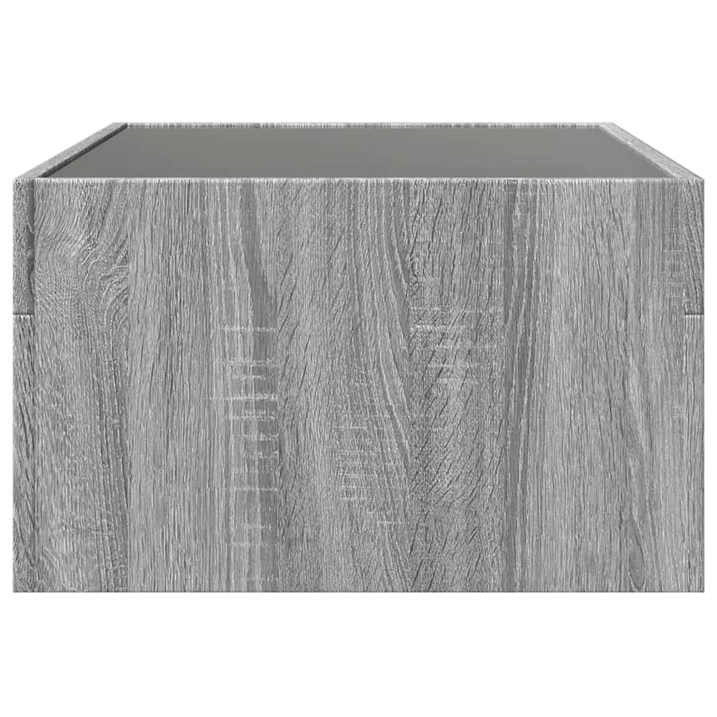 Salontafel met Infinity LED 70x50x30 cm grijs sonoma eikenkleur is nu te koop bij PeponiXL, paradijselijk wonen!