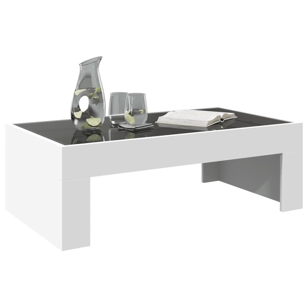 Salontafel met Infinity LED 90x50x30 cm wit is nu te koop bij PeponiXL, paradijselijk wonen!