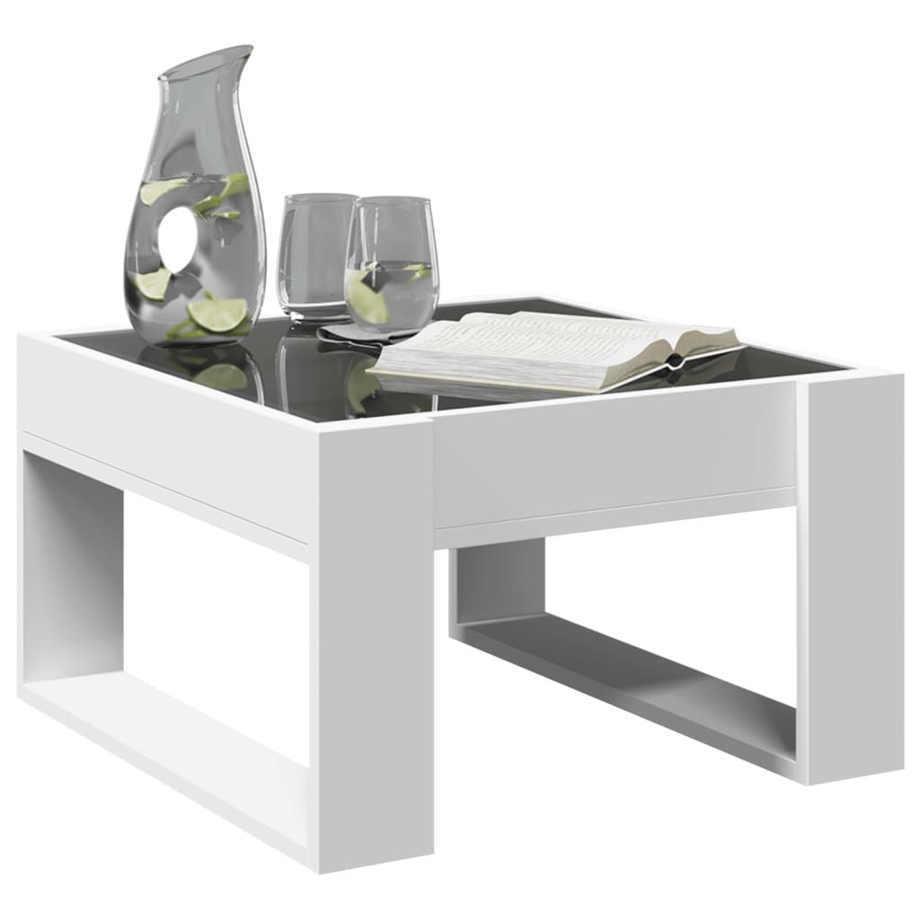 Salontafel met Infinity LED 50x53x30 cm wit is nu te koop bij PeponiXL, paradijselijk wonen!