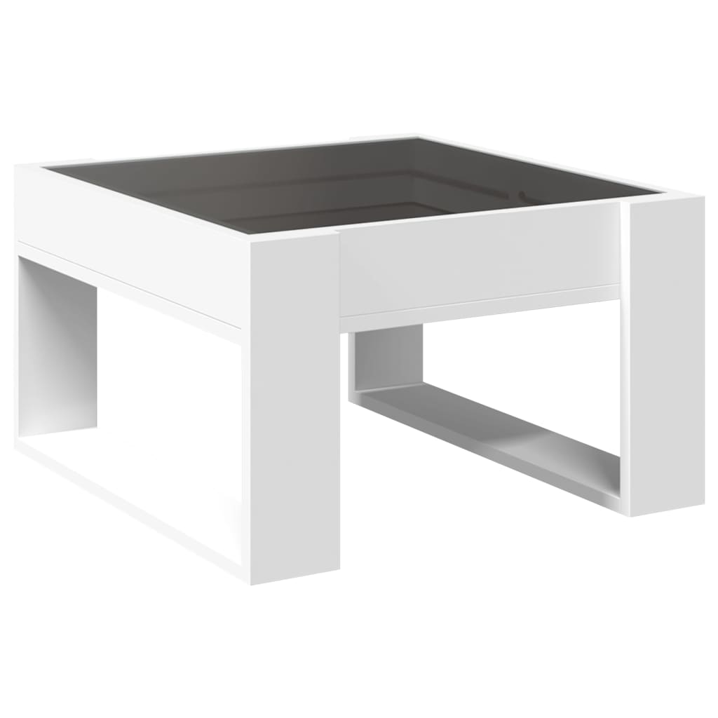 Salontafel met Infinity LED 50x53x30 cm wit is nu te koop bij PeponiXL, paradijselijk wonen!