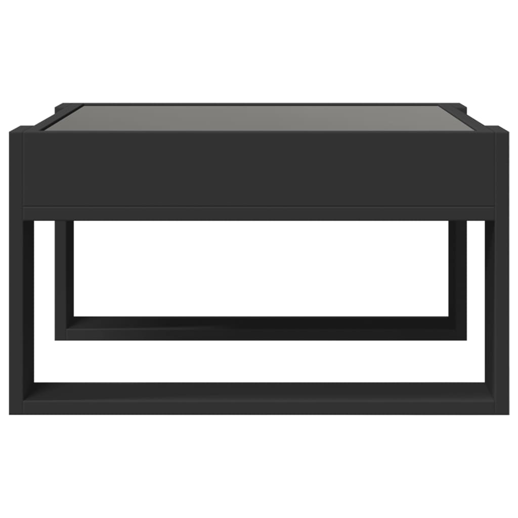 Salontafel met Infinity LED 50x53x30 cm zwart is nu te koop bij PeponiXL, paradijselijk wonen!