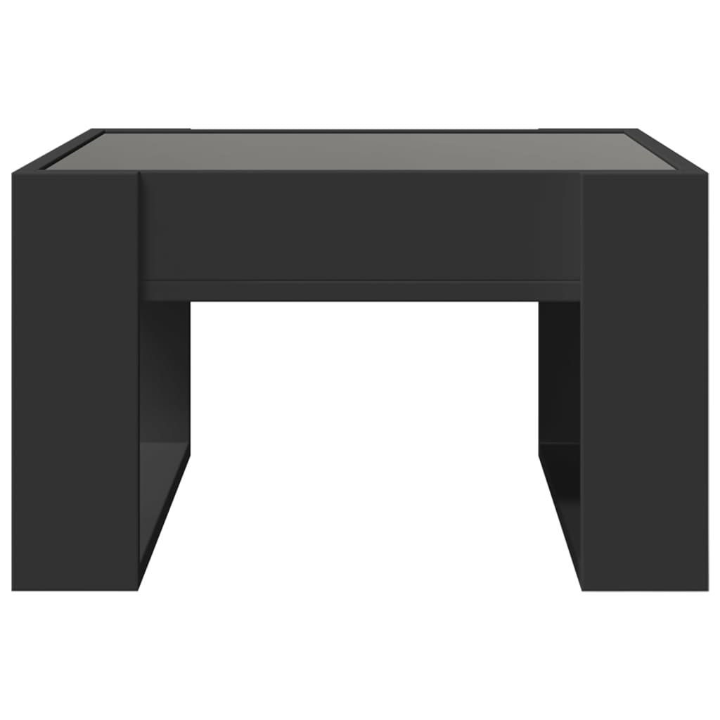 Salontafel met Infinity LED 50x53x30 cm zwart is nu te koop bij PeponiXL, paradijselijk wonen!