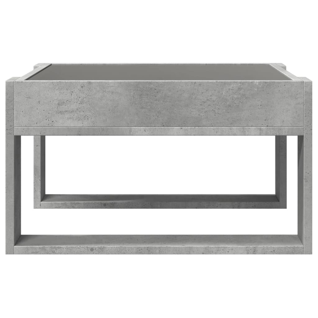 Salontafel met Infinity LED 50x53x30 cm betongrijs is nu te koop bij PeponiXL, paradijselijk wonen!