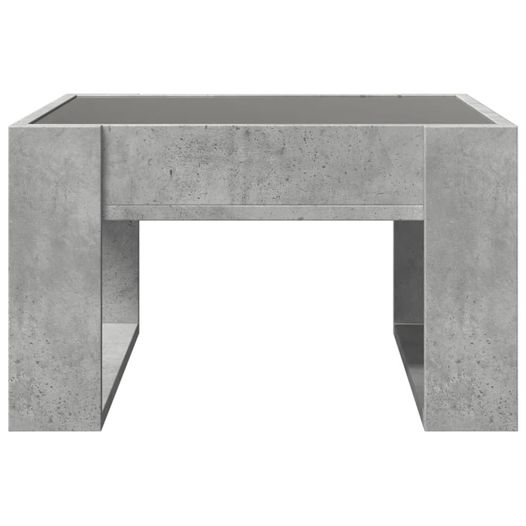 Salontafel met Infinity LED 50x53x30 cm betongrijs is nu te koop bij PeponiXL, paradijselijk wonen!