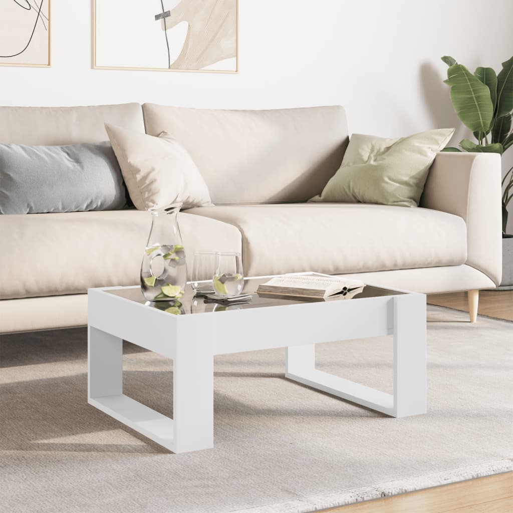 Salontafel met Infinity LED 70x53x30 cm wit is nu te koop bij PeponiXL, paradijselijk wonen!